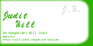 judit will business card